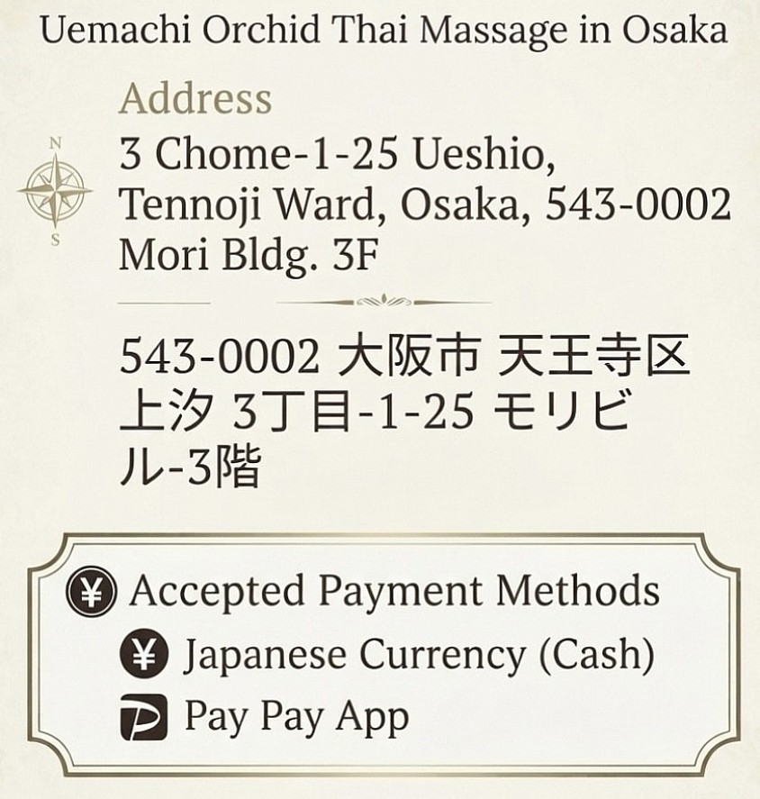 Massage Uemachi orchid address